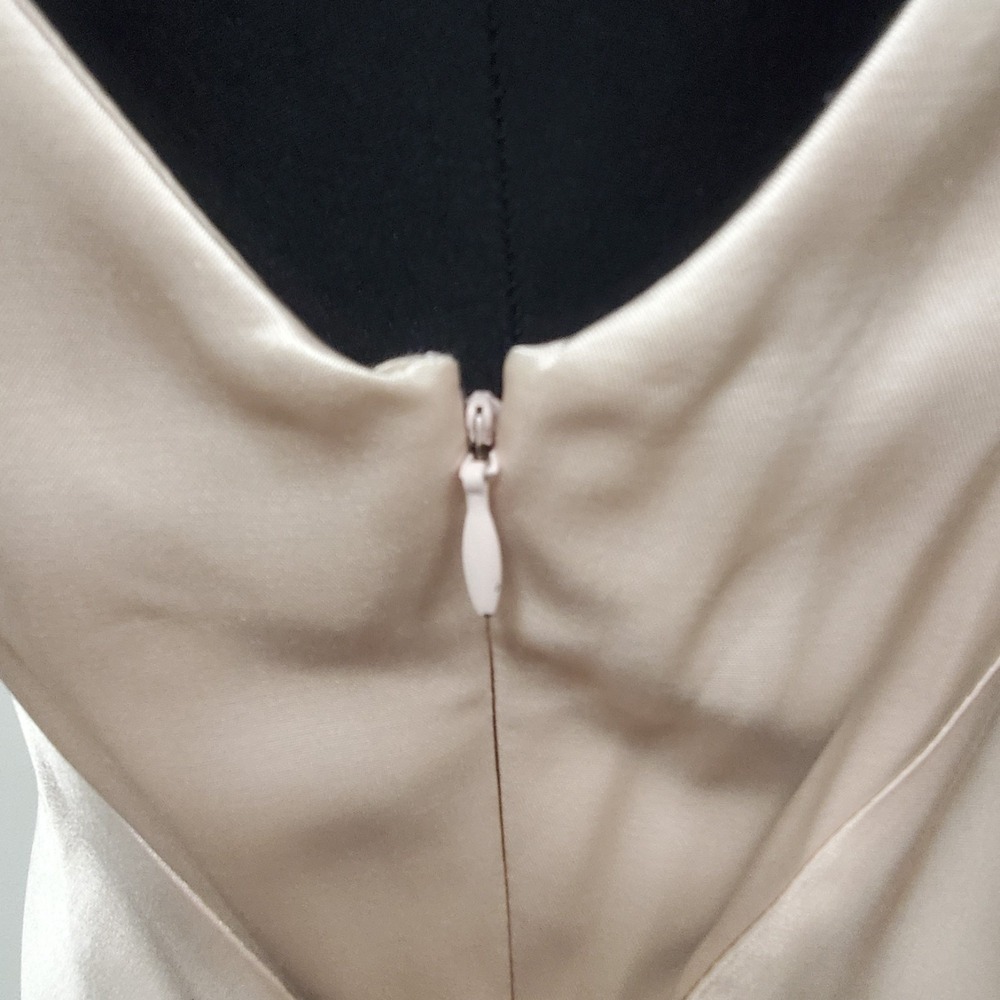 All That Jazz Vtg Empire Waist Satin Gown Size 9/10 Pink Sequin Dress Regency - Picture 4 of 14